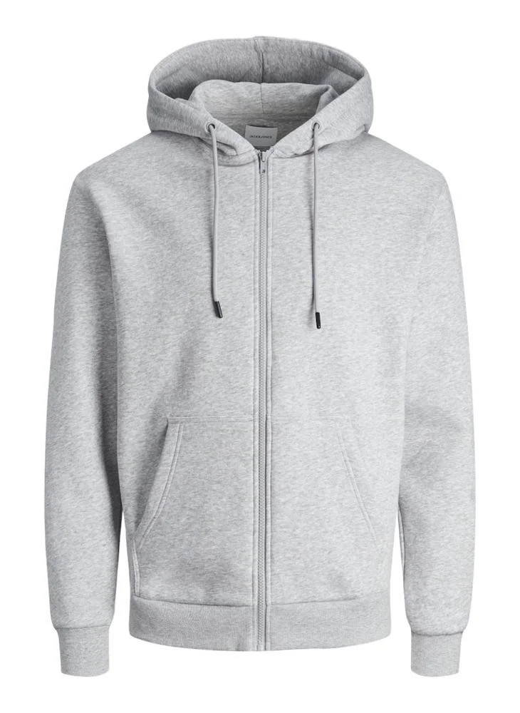 JACK & JONES  Casual Logo Zip Hoodie for Men | Best Price UAE